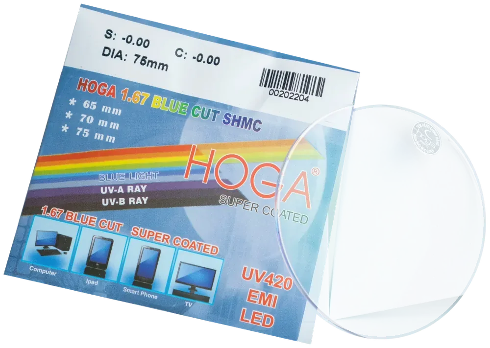 HOGA 1.67 Blue Cut SHMC