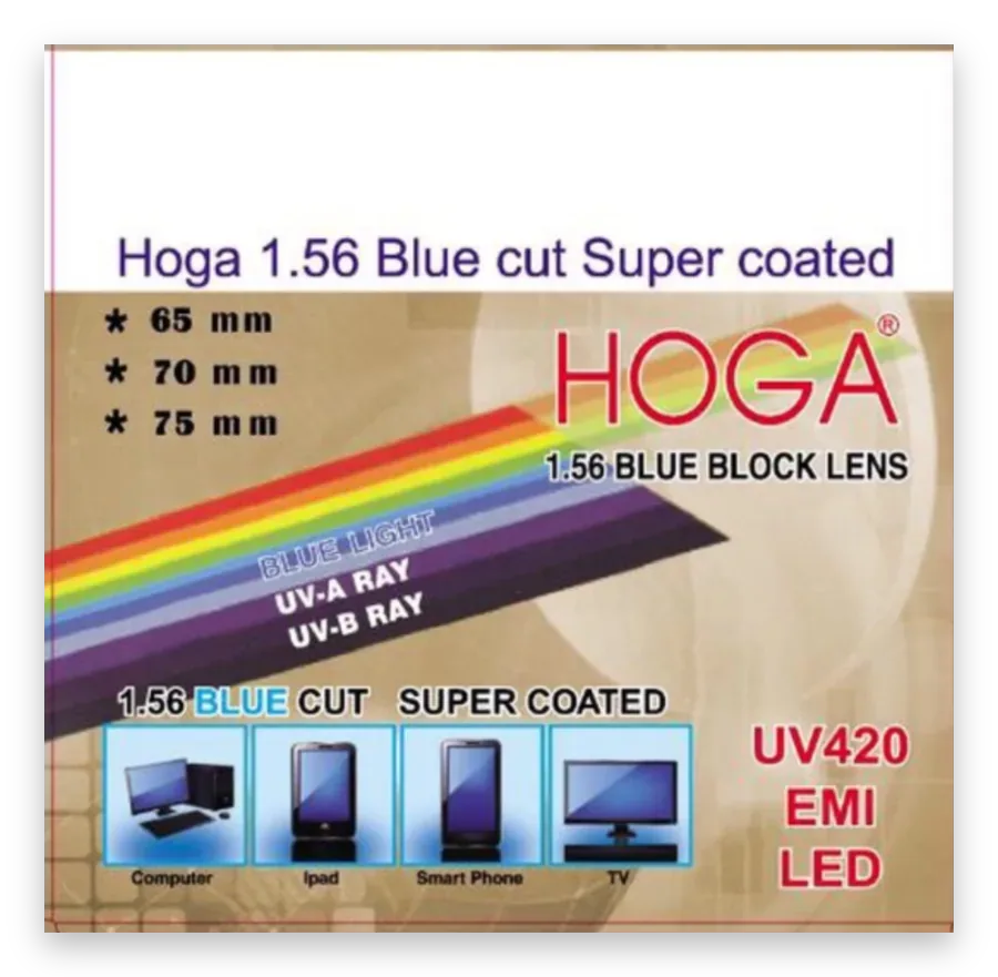 1.56 Blue Cut UV420 SHMC