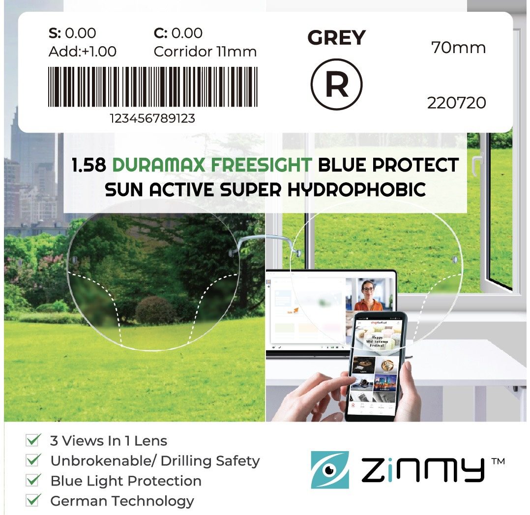 1.58 Duramax FreeSight Blue Protect Sun Active